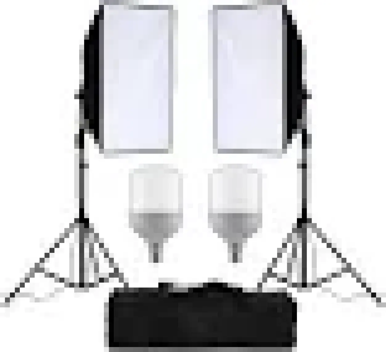 Cazip Shop  Video Softbox Sabit Işık Seti Sürekli Işık 50X70 LED Işık 200 cm Ayak 2'li Set