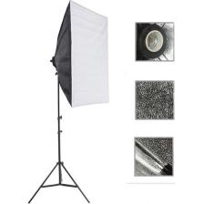 Deyatech Softbox 50X70Cm Tek Duyulu Sürekli Video Işığı Yotuber Kit Makeup Kit 35 Watt Lamba