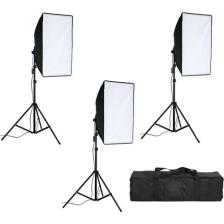 Fototek Sürekli Işık Seti 50 x 70 cm Softbox 3'lü + Çantalı Kit