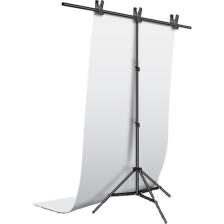 Deyatech Pvc T Stand Plastik Fon Beyaz 100 x 200 cm