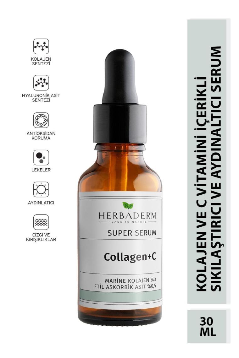 Sıkılaştırıcı Aydınlatıcı Kolajen C Marine Süper Serum (COLLAGEN %3 3-O-ETİL ASKORBİK ASİT % 0,5)