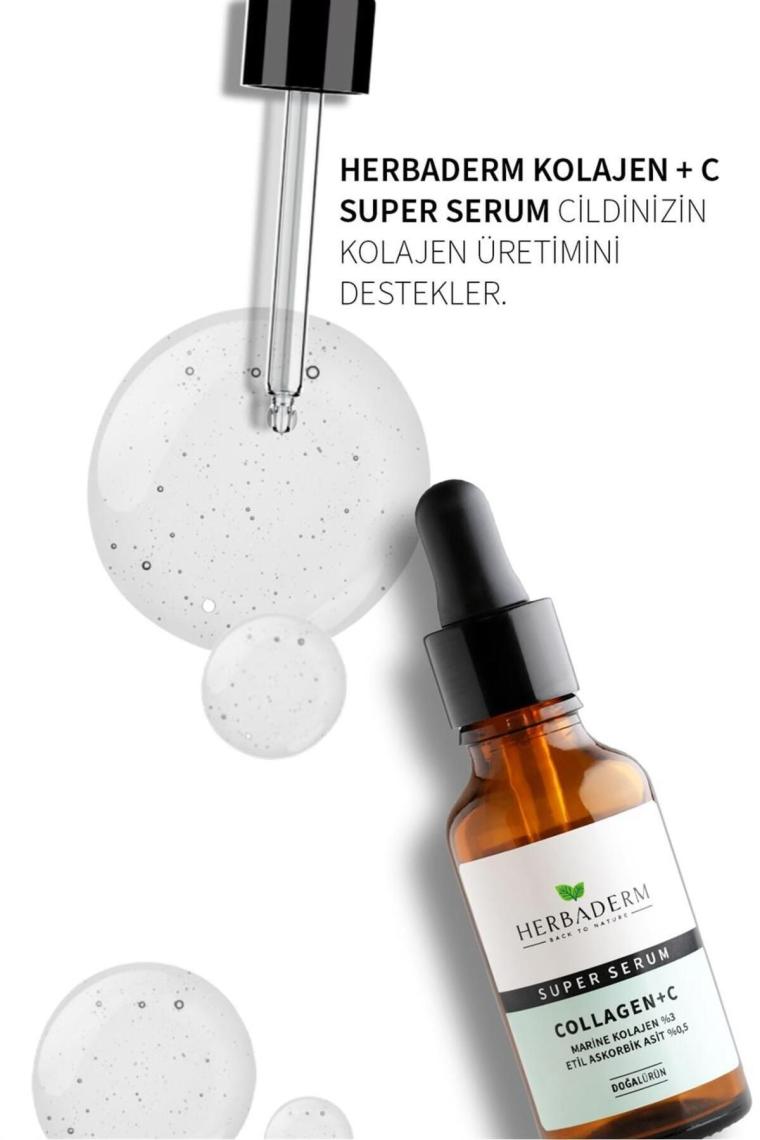 Sıkılaştırıcı Aydınlatıcı Kolajen C Marine Süper Serum (COLLAGEN %3 3-O-ETİL ASKORBİK ASİT % 0,5)