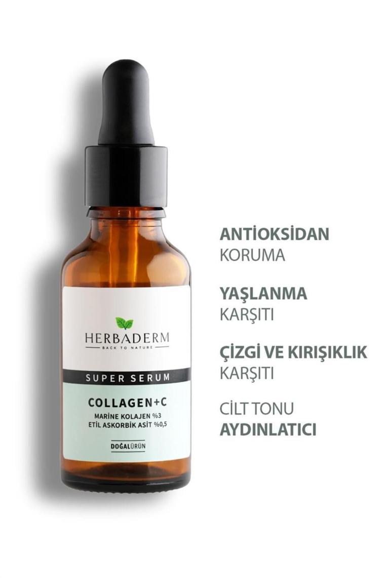 Sıkılaştırıcı Aydınlatıcı Kolajen C Marine Süper Serum (COLLAGEN %3 3-O-ETİL ASKORBİK ASİT % 0,5)