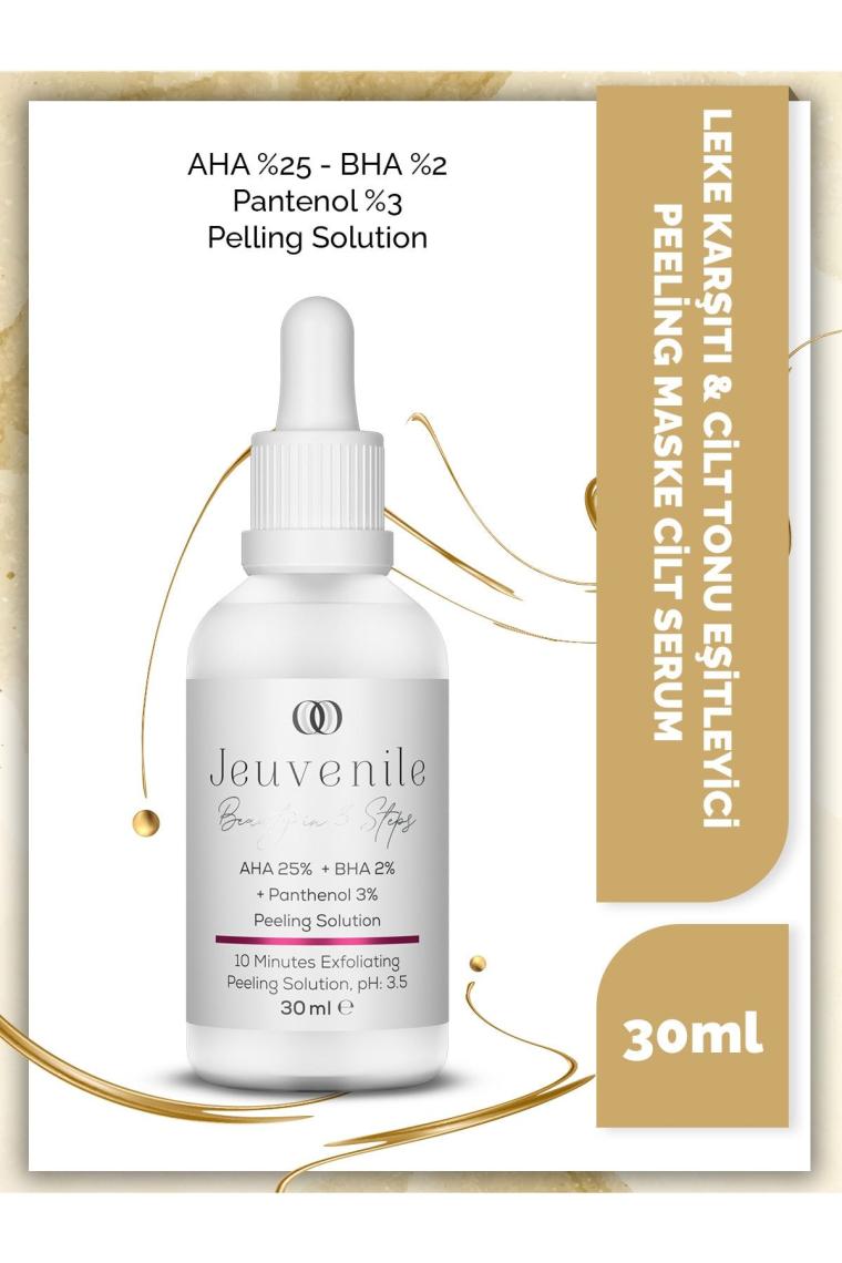 AHA %25 BHA %2 Peeling Maske Serum - Leke Karşıtı ve Cilt Tonu Eşitleyici (AHA,BHA,Pantenol)