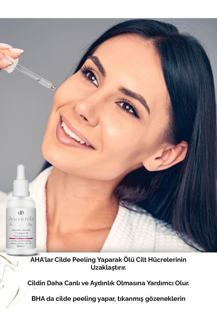 AHA %25 BHA %2 Peeling Maske Serum - Leke Karşıtı ve Cilt Tonu Eşitleyici (AHA,BHA,Pantenol)