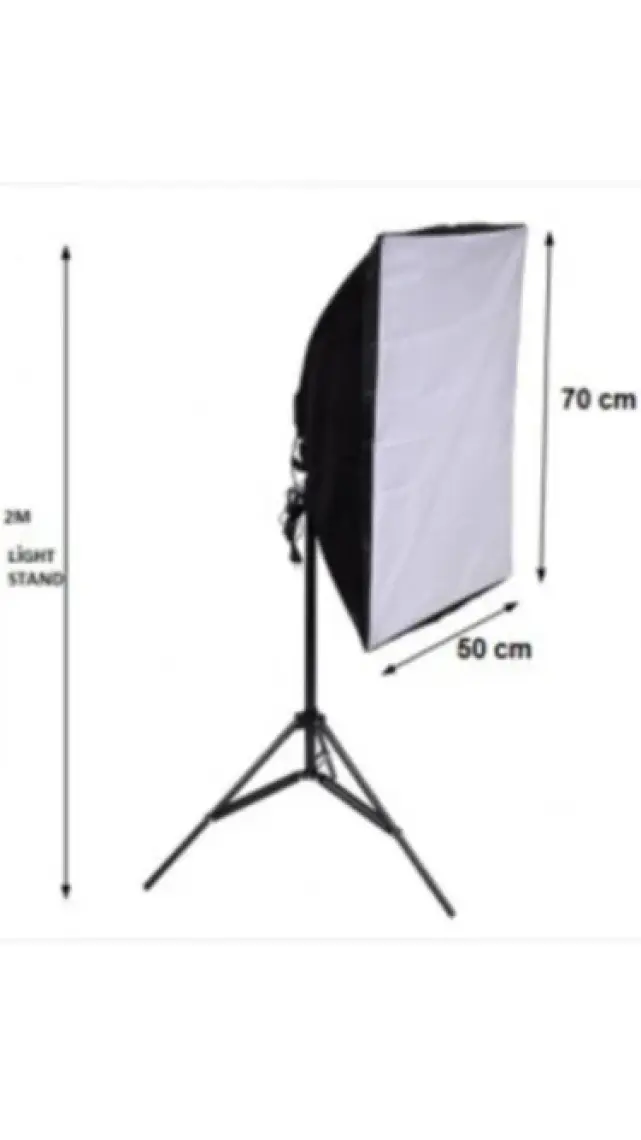 Greenbox Ada  Softbox Sabit Işık Seti + 50 Watt Led Lamba 50 x 70 cm