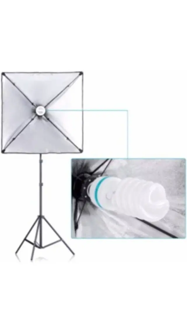 Greenbox Ada  Softbox Sabit Işık Seti + 50 Watt Led Lamba 50 x 70 cm