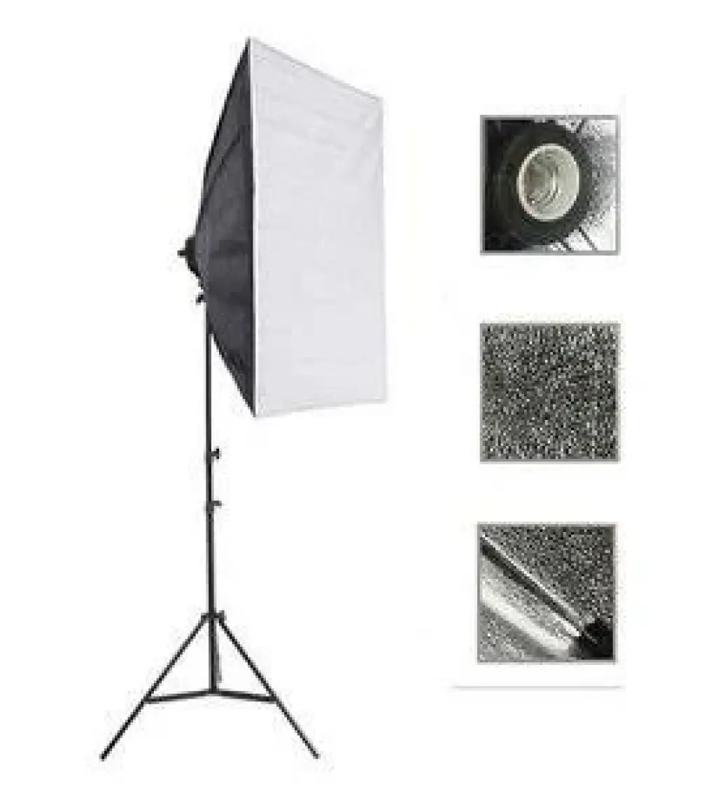 Greenbox Ada  Softbox Sabit Işık Seti + 50 Watt Led Lamba 50 x 70 cm