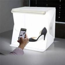 Triline Stüdyo LED Işıklı Ürün Fotoğraf Çekim Çadırı Pratik Katlanabilir 40 x 40 cm