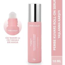 Pembe Kuvars Roll On Antioksidan Yüz Masaj Serumu 10 ml