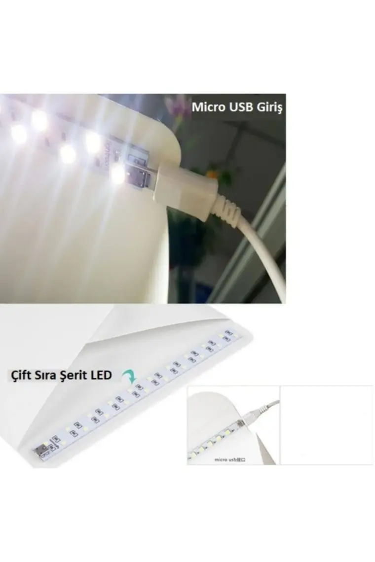 Triline Stüdyo LED Işıklı Ürün Fotoğraf Çekim Çadırı Pratik Katlanabilir  20 x 20 cm