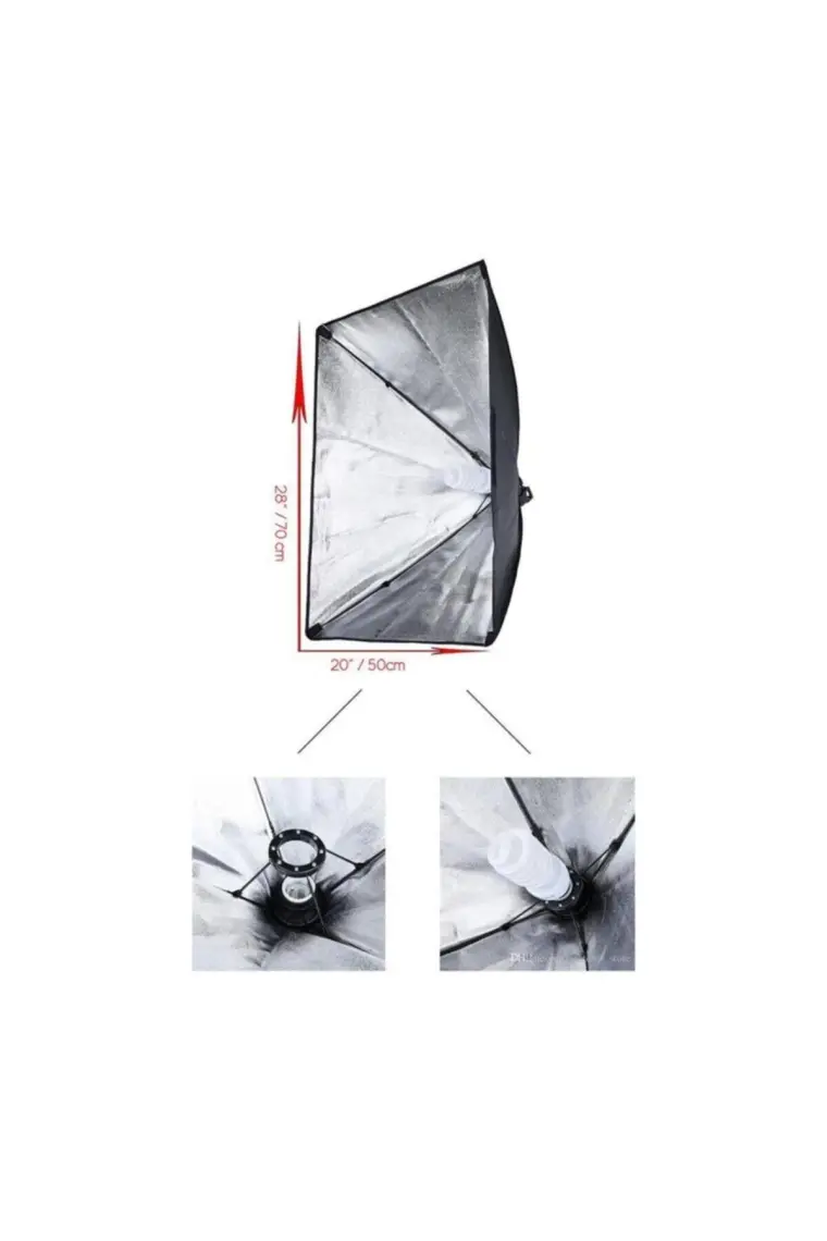 HLYPRO 50x70 Softbox Tekli Sürekli Işık Seti 60W