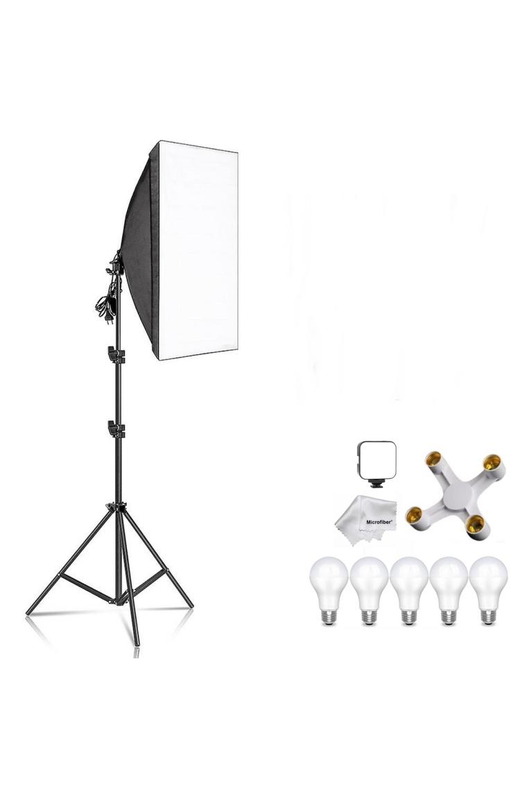 Tianya Ürün , Reklam , Moda , Makyaj , Stüdyo Çekimleri Için 50X70CM Softbox 4 Duylu LED Sürekli Işık