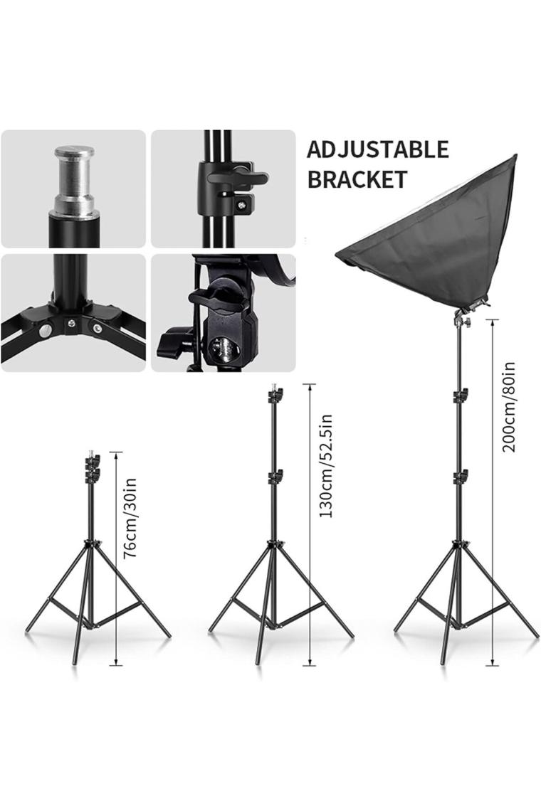 Tianya Ürün , Reklam , Moda , Makyaj , Stüdyo Çekimleri Için 50X70CM Softbox 4 Duylu LED Sürekli Işık