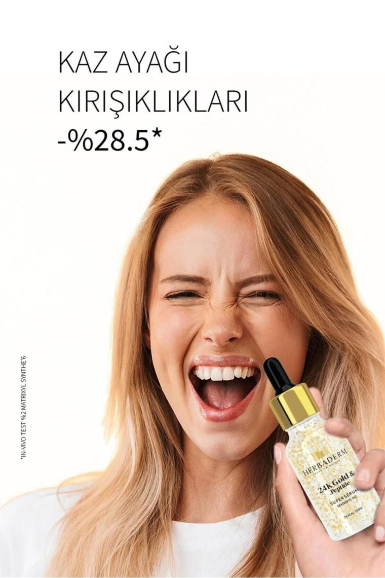 Kaz Ayağı Kırışıklarına Karşı Gold&peptide Super Serum