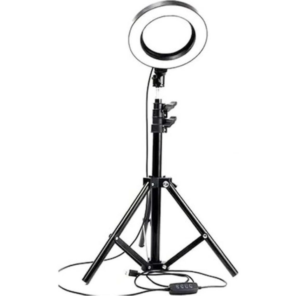 The Wlue Youtuber LED Işıklı Tripod Selfie Kuaför Makyaj Işığı Sürekli Ring Light 10" 2,1 M