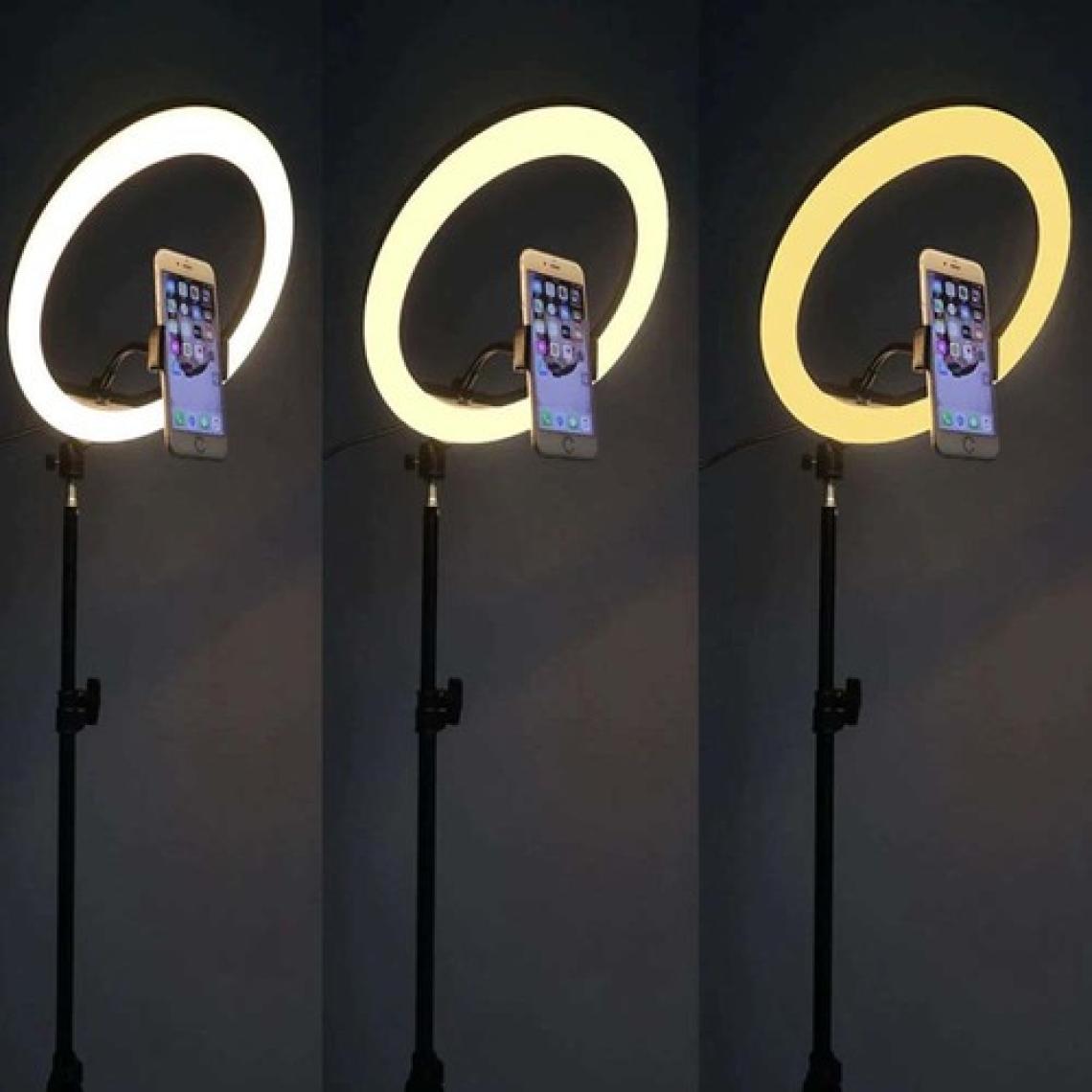The Wlue Youtuber LED Işıklı Tripod Selfie Kuaför Makyaj Işığı Sürekli Ring Light 10" 2,1 M