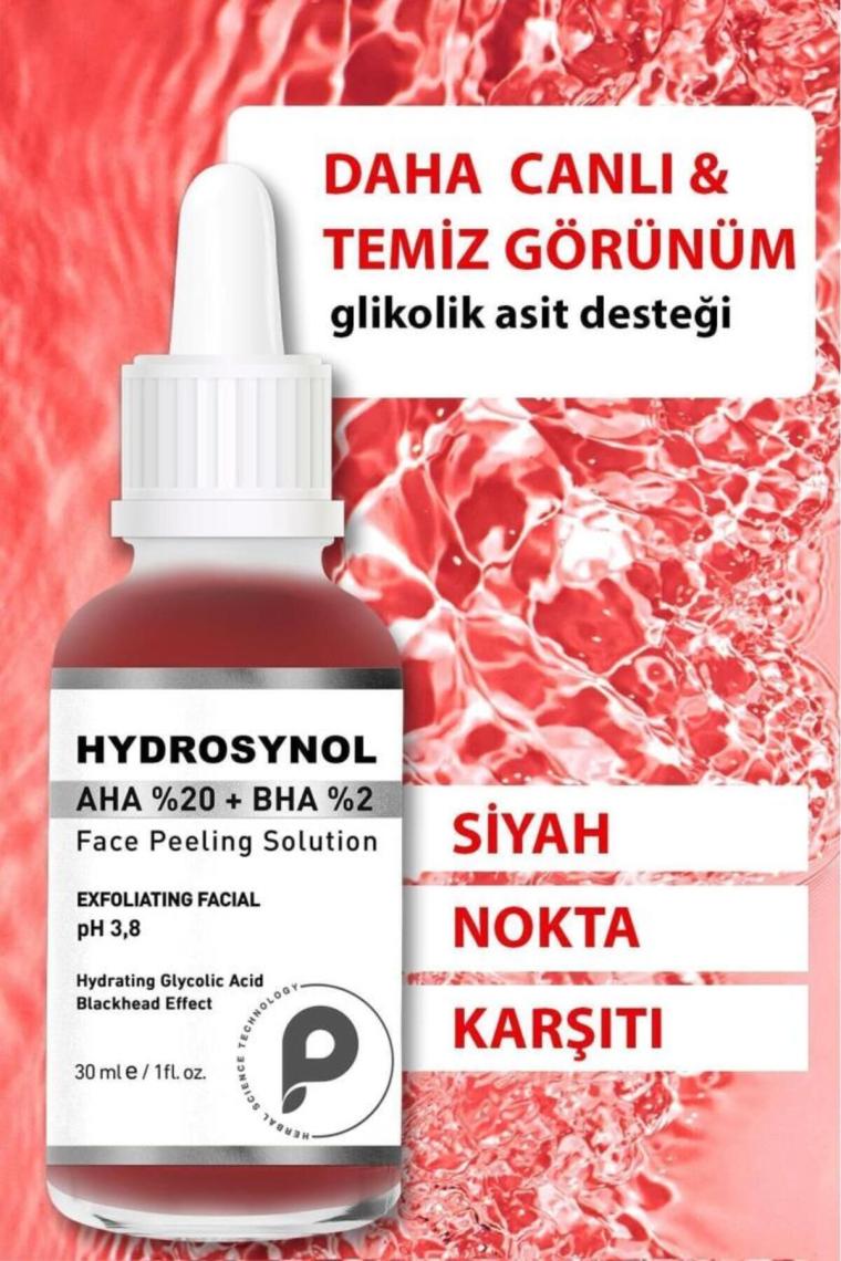 Hydrosynol Ton Eşitleyici %20 Aha %2 Bha Peeling Serum 30 ml