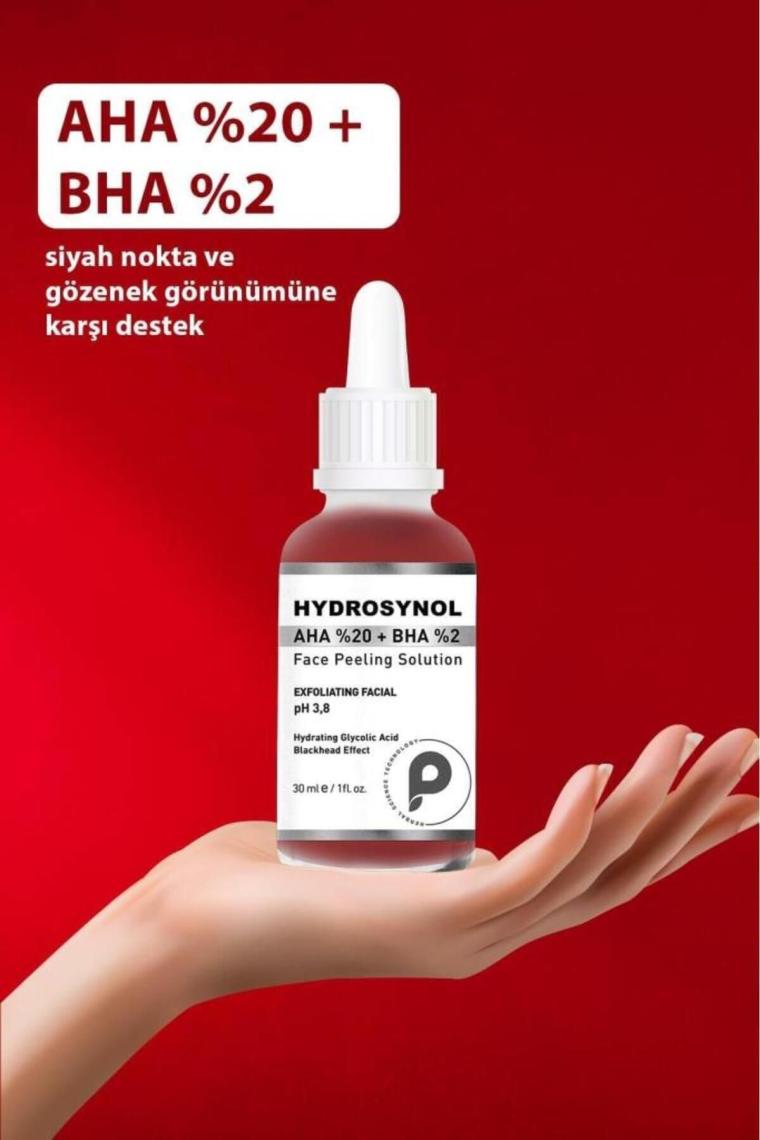 Hydrosynol Ton Eşitleyici %20 Aha %2 Bha Peeling Serum 30 ml