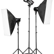 Deyatech Tolifo Paraflaşh Seti 400W 3lü Paraflaşh Softbox 50X70CM Paraflaş Seti