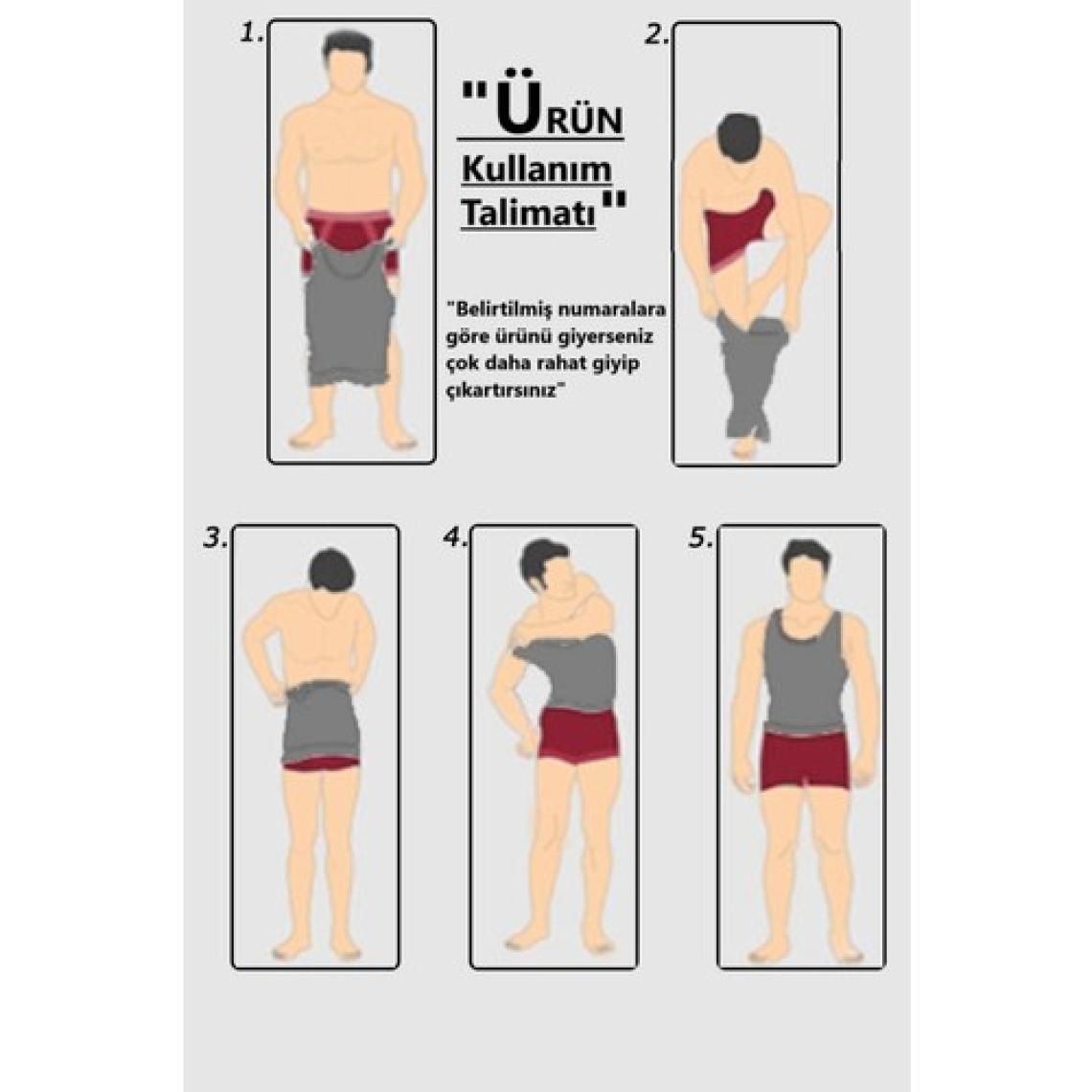 Fit Form Giyim Erkek Atlet Korse Bel Göğüs Göbek Toparlayıcı