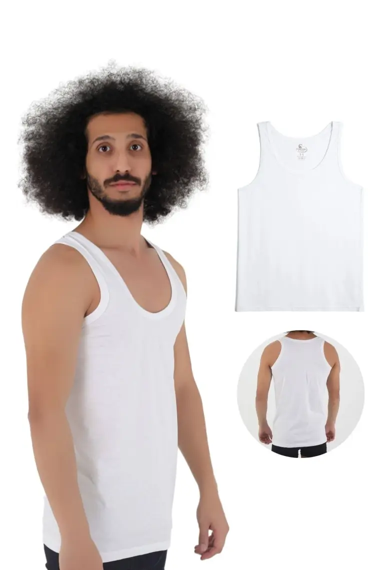 Cnt 3'lü Paket Erkek Atlet %100 Pamuklu