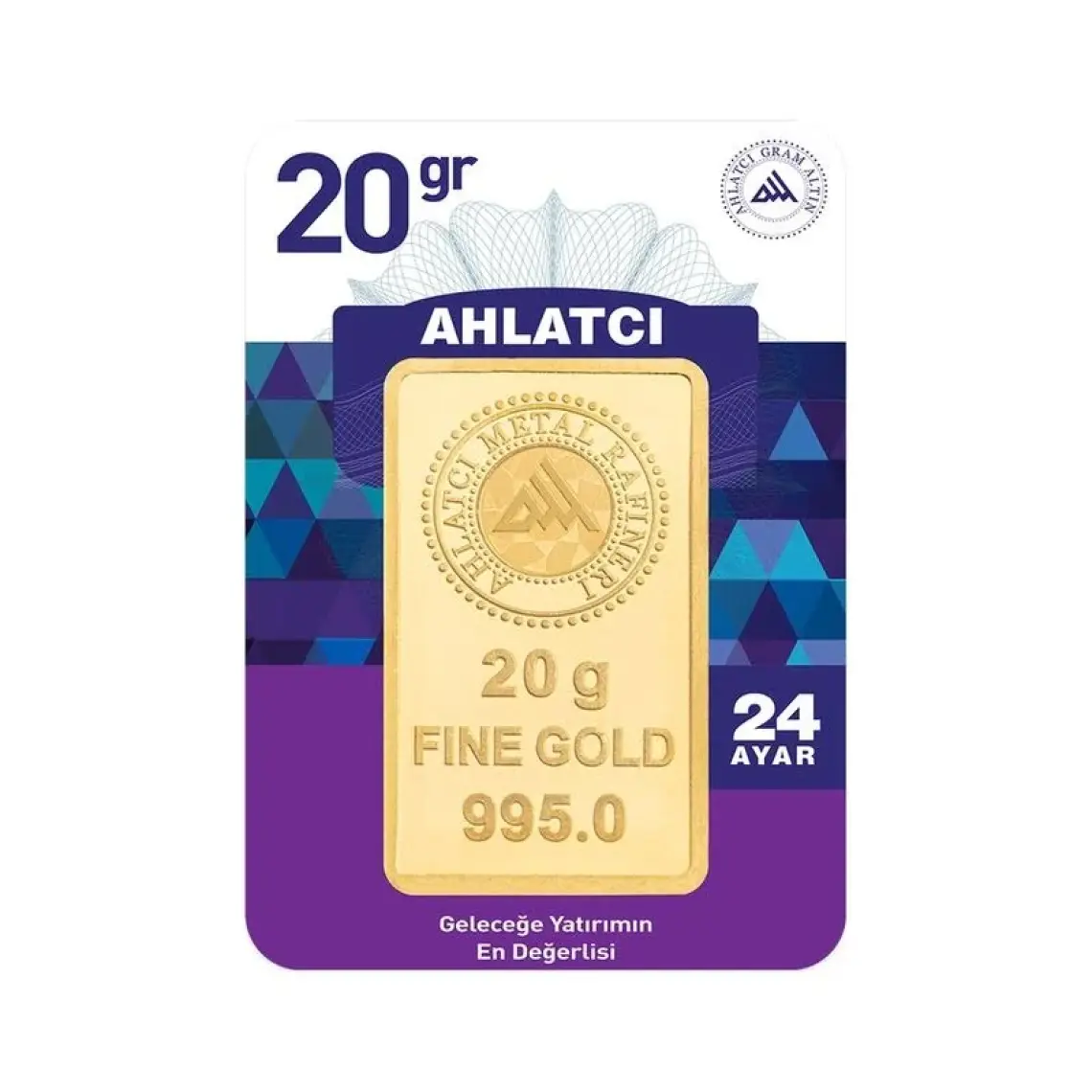 AgaKulche Nadir 20 Gram Altın (995) 24 Ayar Külçe Altın