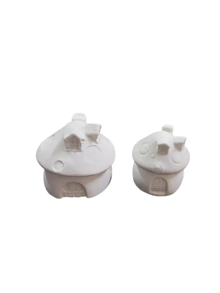 E Hobici  Mantar Evler 2 Li Set 5X4CM+3,5X3,5CM