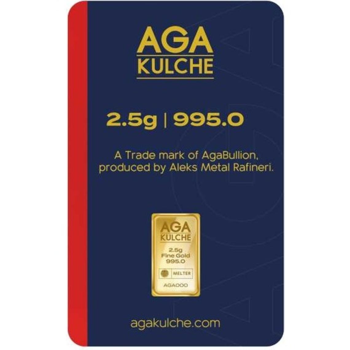 AgaKulche 2.5 gr 995 24 Ayar Külçe Altın