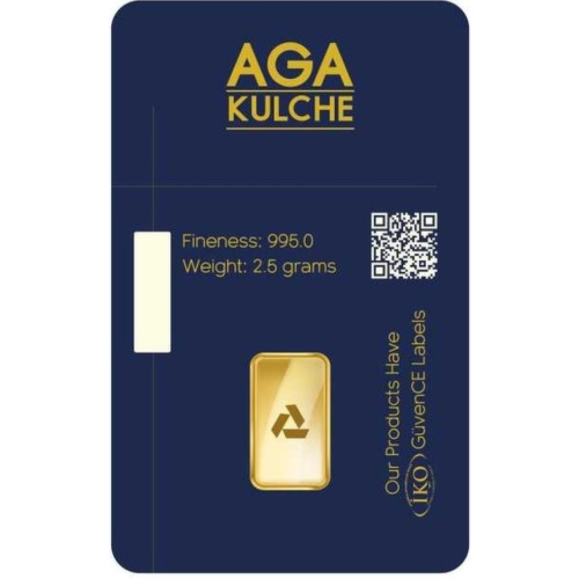 AgaKulche 2.5 gr 995 24 Ayar Külçe Altın