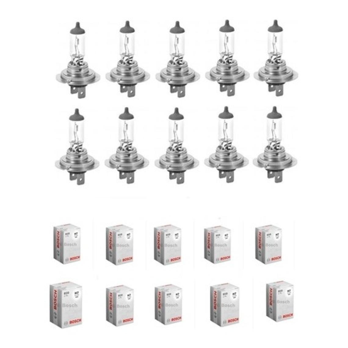 Bosch 10 Adet Bosch H7 12V 55W Far Ampülü﻿﻿ ,h7 Ampül,h7 Far Ampülü Standart Kutulu