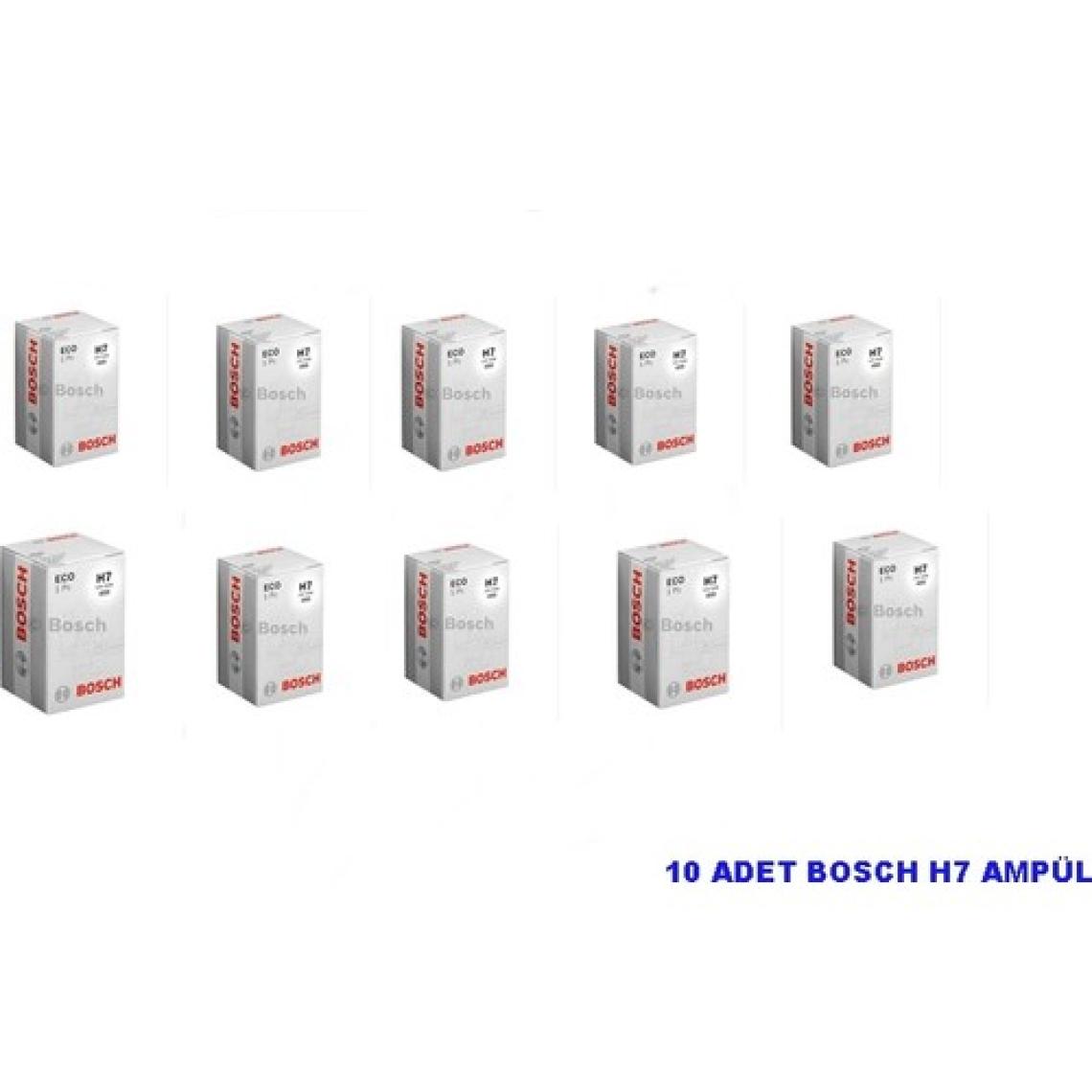 Bosch 10 Adet Bosch H7 12V 55W Far Ampülü﻿﻿ ,h7 Ampül,h7 Far Ampülü Standart Kutulu