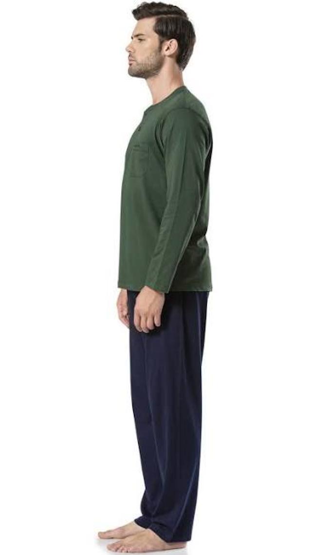 Pierre Cardin Erkek Uzun Kollu Penye  Pijama