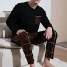 Buratti Ekoseli Cepli Beli Lastikli % 100 Pamuk Regular Fit Pijama Takımı Erkek Pijama Takımı 6572001