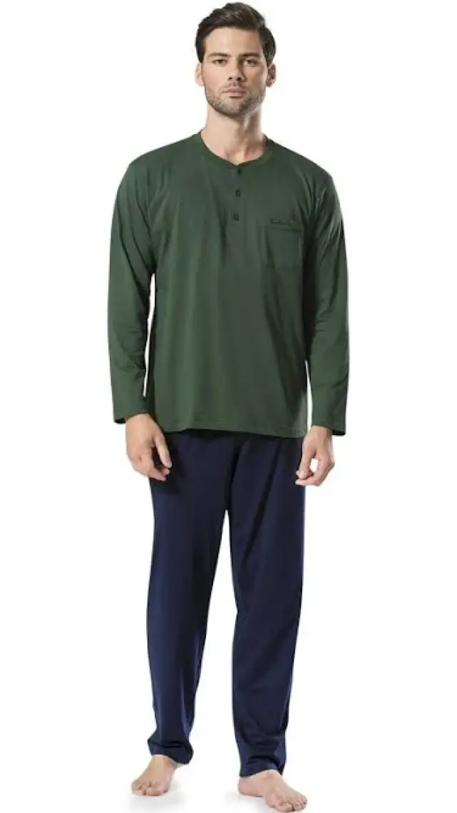 Pierre Cardin Erkek Uzun Kollu Penye  Pijama