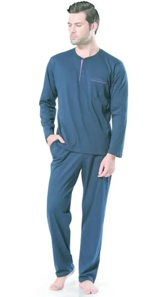 Pierre Cardin Erkek Uzun Kollu Penye  Pijama