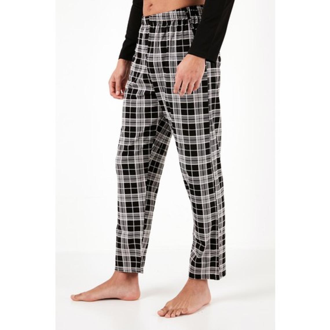 Buratti Ekoseli Cepli Beli Lastikli % 100 Pamuk Regular Fit Pijama Takımı Erkek Pijama Takımı 6572001