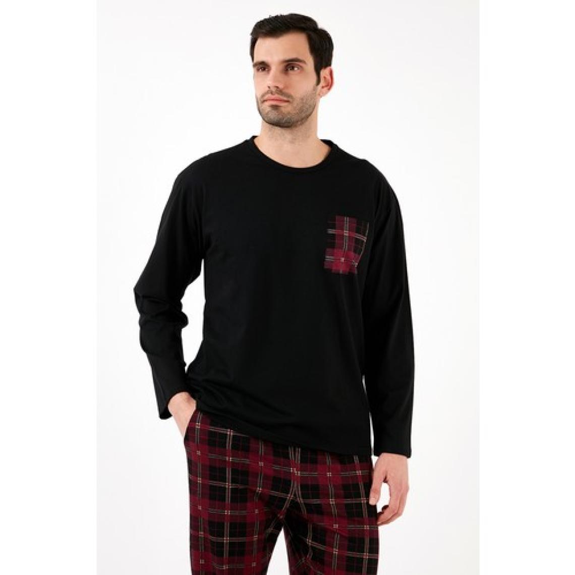 Buratti Ekoseli Cepli Beli Lastikli % 100 Pamuk Regular Fit Pijama Takımı Erkek PİJAMA TAKIMI 6572001