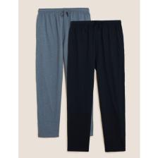 Marks & Spencer Saf Pamuklu 2'li Pijama Altı Seti