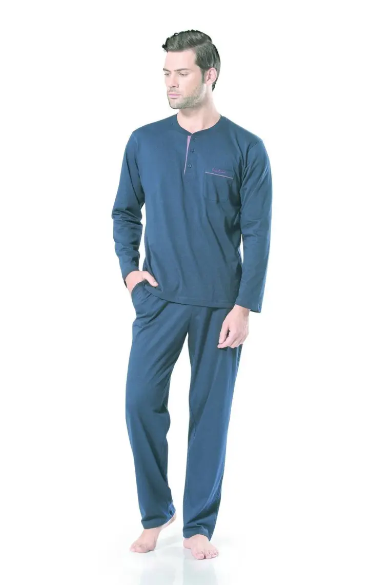 Pierre Cardin Erkek Uzun Kollu Penye  Pijama