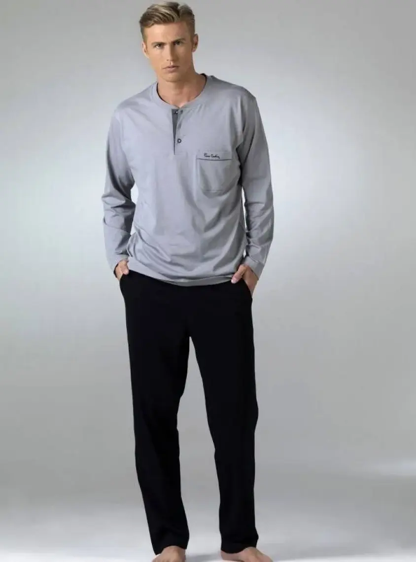 Pierre Cardin Erkek Uzun Kollu Penye  Pijama