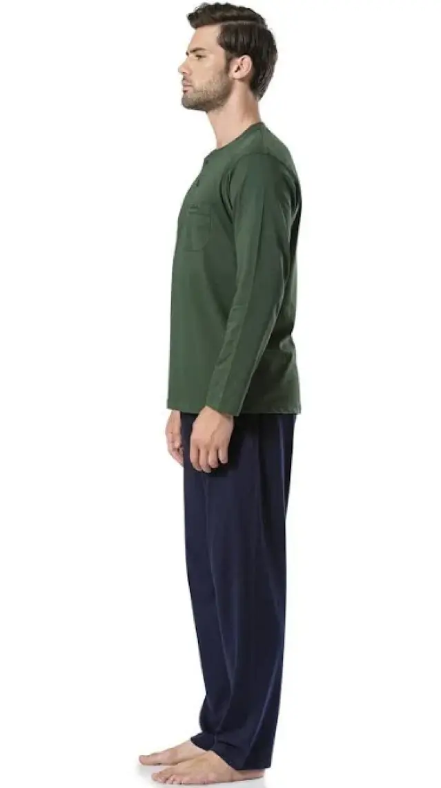 Pierre Cardin Erkek Uzun Kollu Penye  Pijama