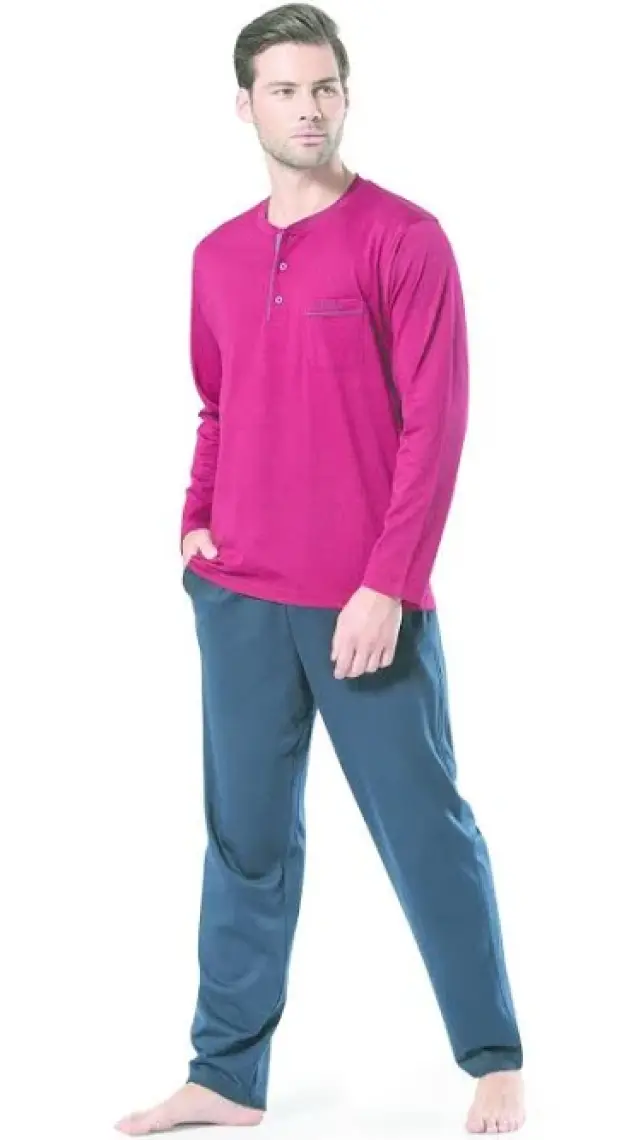 Pierre Cardin Erkek Uzun Kollu Penye  Pijama