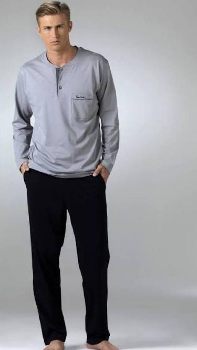 Pierre Cardin Erkek Uzun Kollu Penye  Pijama