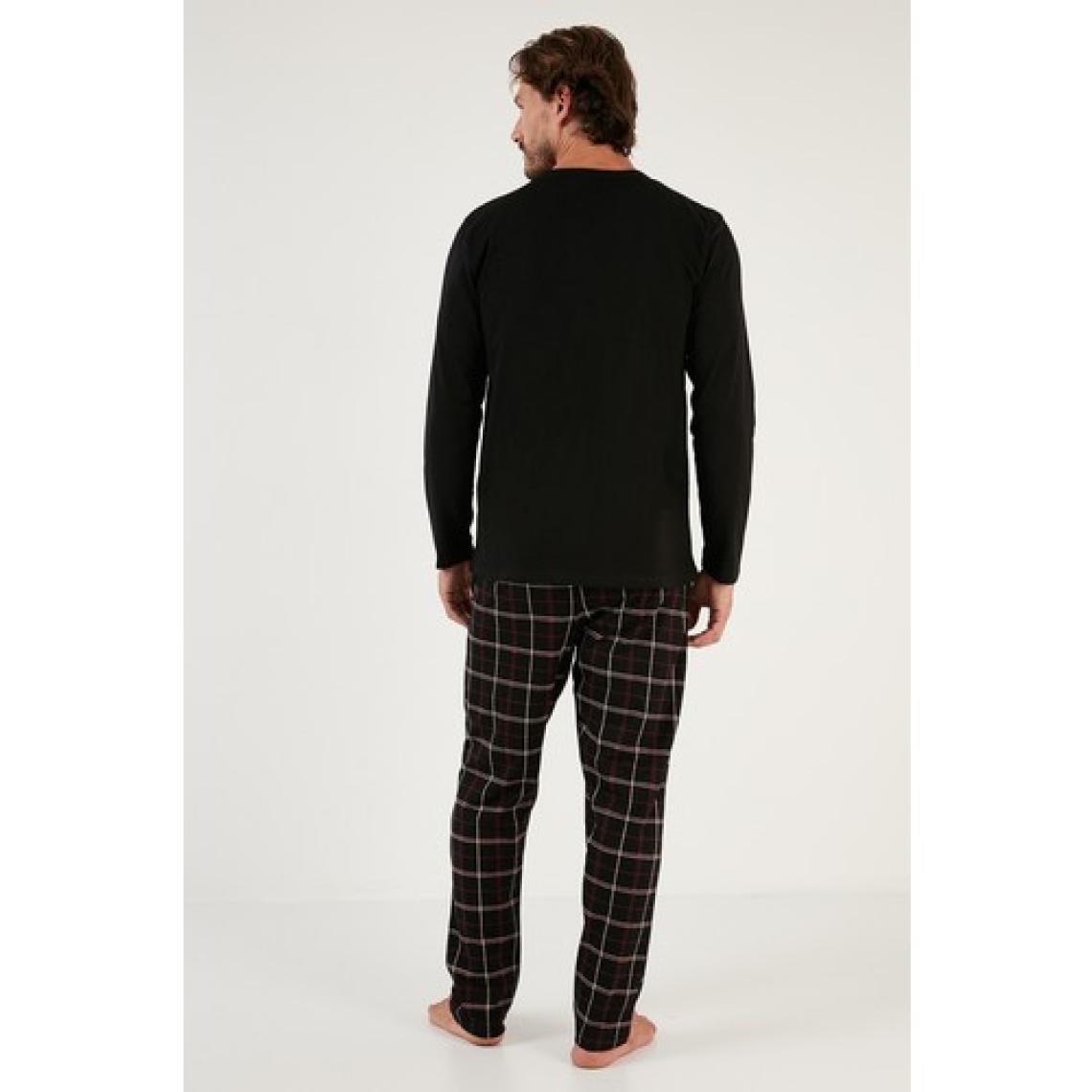 Buratti Ekoseli Cepli Beli Lastikli % 100 Pamuk Regular Fit Pijama Takımı Erkek Pijama Takımı 6572001