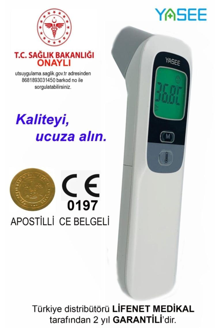 Temassız Ateş Ölçer Kızıl Ötesi Vücut Ve Alından Termometre Ft-100b