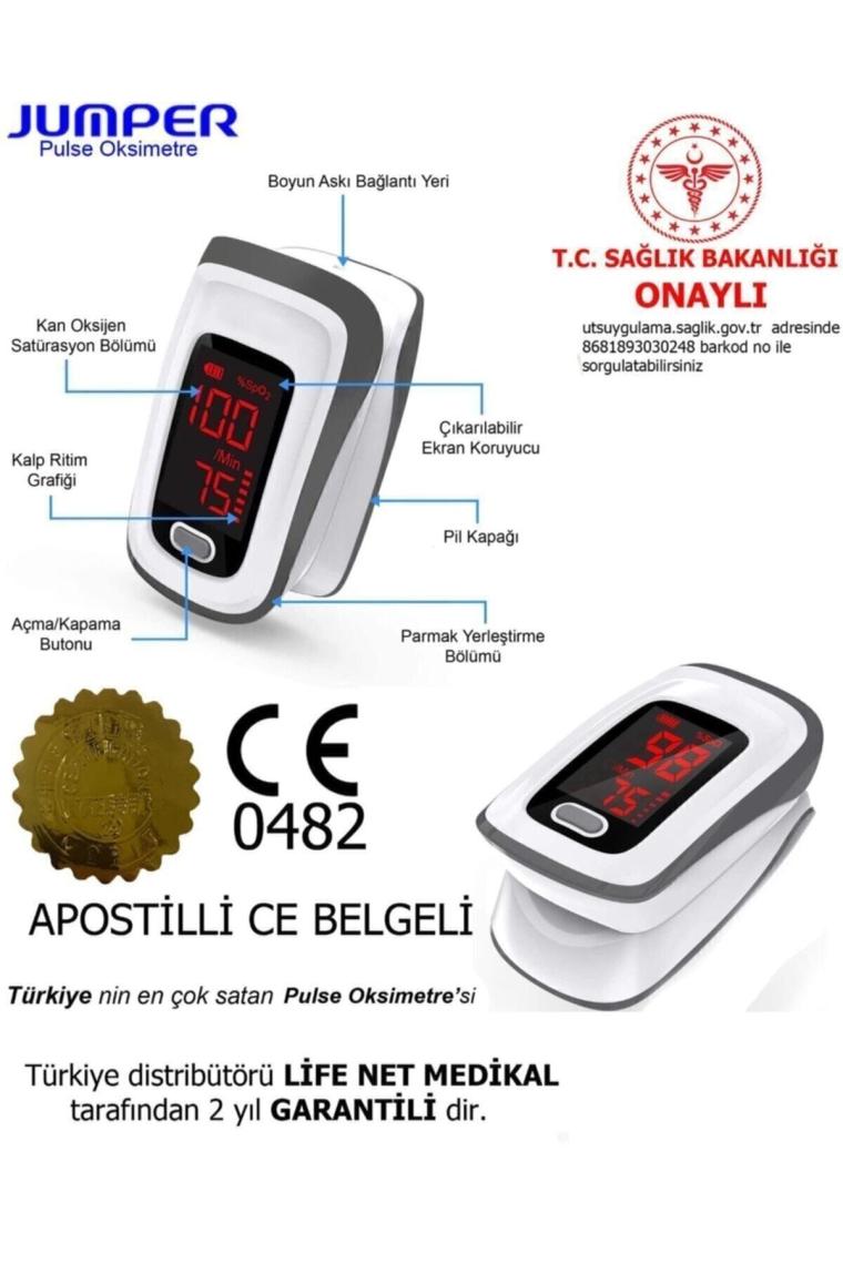 Pulse Oksimetre Parmak Tipi Jumper Jpd-500e