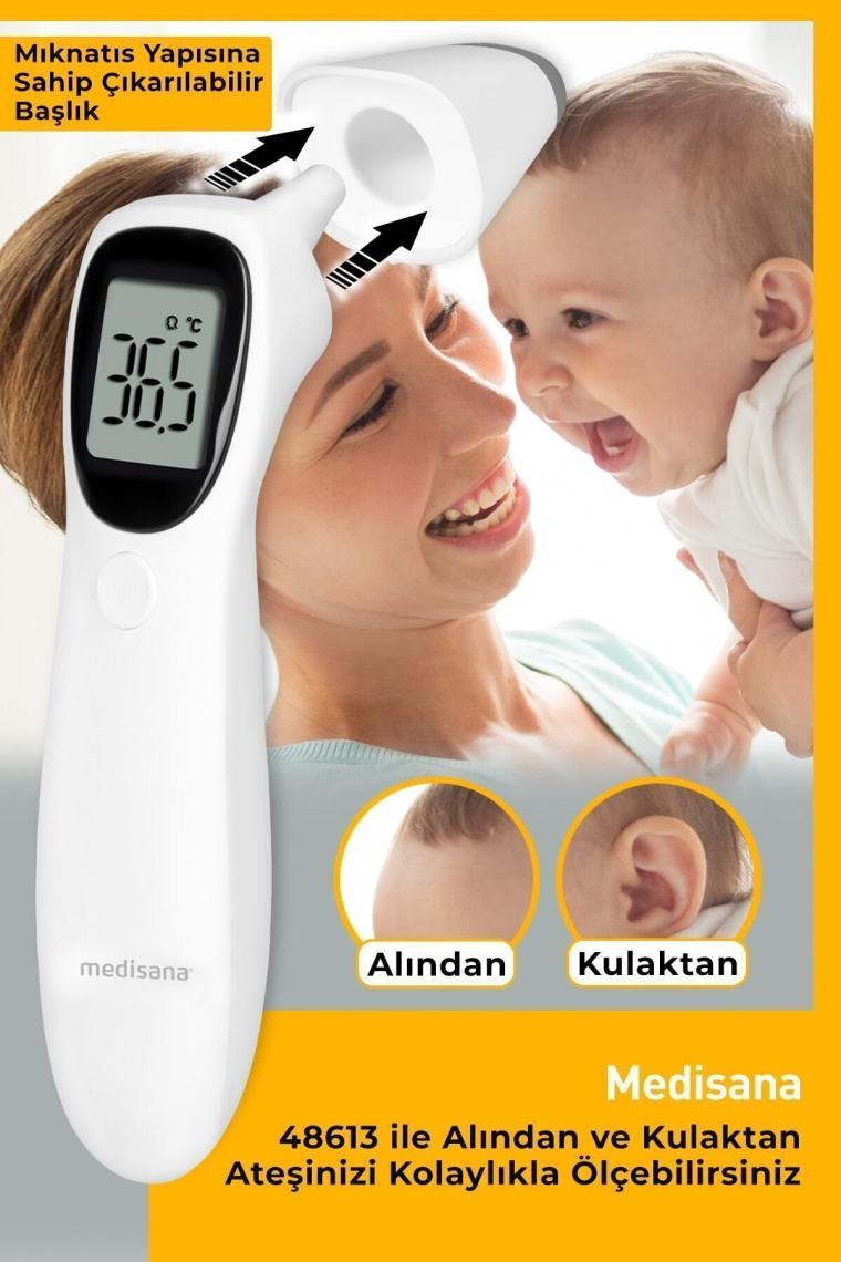 Alman Tasarım Alından ve Kulaktan Temassız Ateş Ölçer 48613