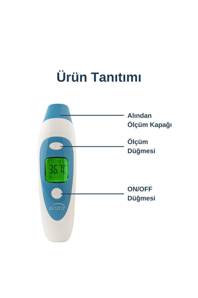 AC-9280 Kulaktan & Alından Ateş Ölçer Çanta Hediyeli