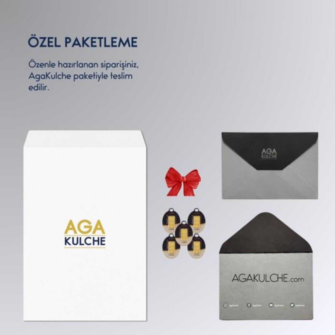 İAR AgaKulche 1 Gram Altın 5 Adet (995) 24 Ayar Külçe Altın
